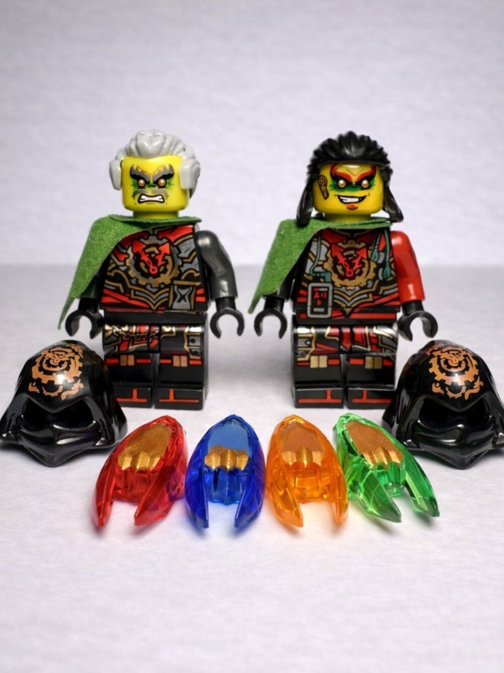 Share MOC Custom Lego Ninjago Time Twins Krux & Acronix Minifigures